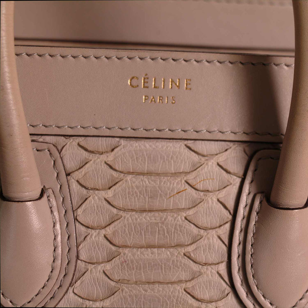 CÃƒÆ’Ã‚Â©line Python Nano Luggage Tote Bag