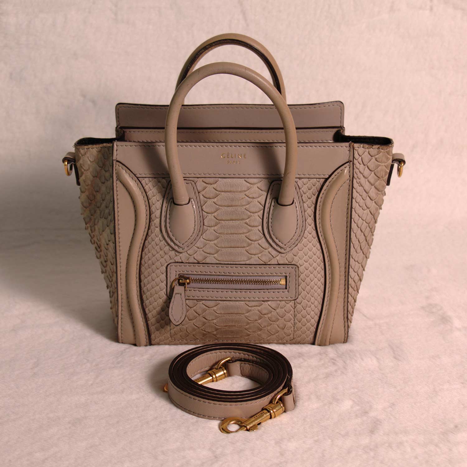 CÃƒÆ’Ã‚Â©line Python Nano Luggage Tote Bag