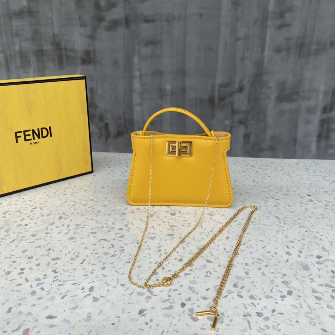 FI Nano GlamI Charm Crossbody Yellow Bag For Woman 12cm/4.5in