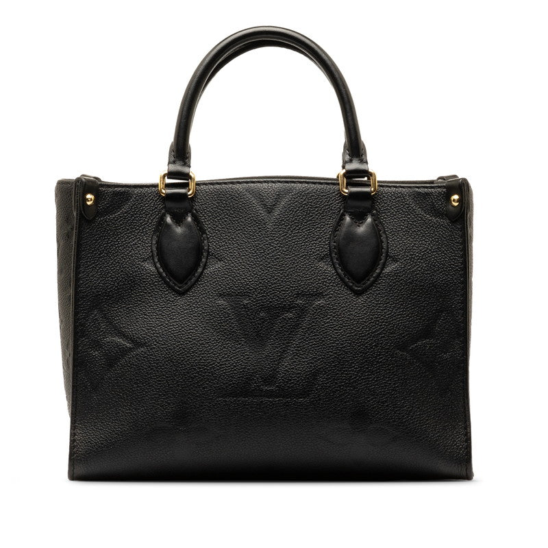 Louis Vuitton Monogram On The Gor PM Handbag Shoulder Bag 2WAY M45653 Noir Black  Leather  Louis Vuitton