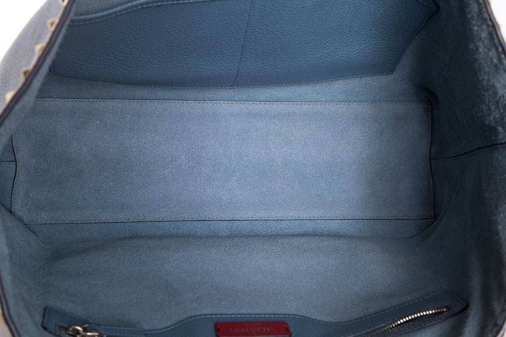 Valentino Blue Leather Tote