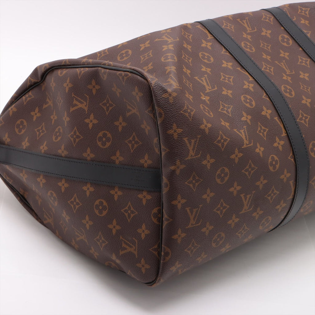 Louis Vuitton Monogram Makassar Keepall Bandouliere 55 M56714 Name Initial Entered