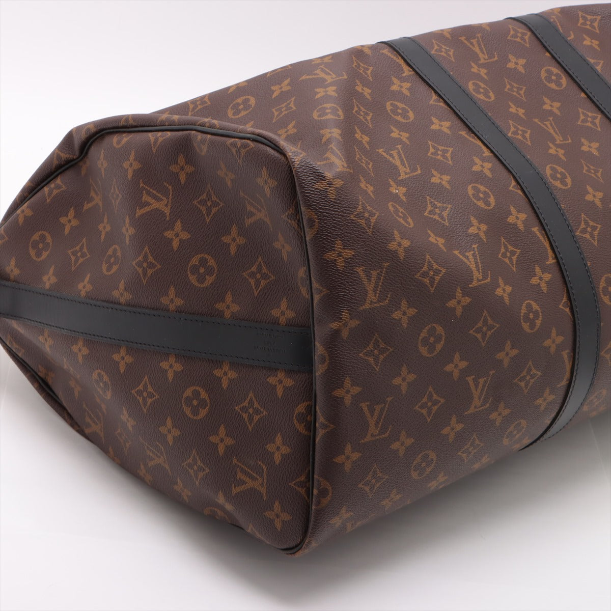 Louis Vuitton Monogram Makassar Keepall Bandouliere 55 M56714 Name Initial Entered