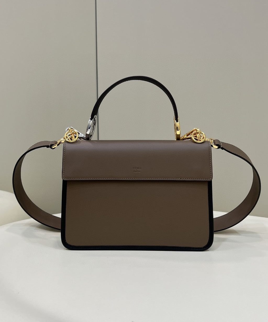 FI Kan I F MeGLAMIum Brown Bag For Woman 18cm/7in 8BT284A651F13VK
