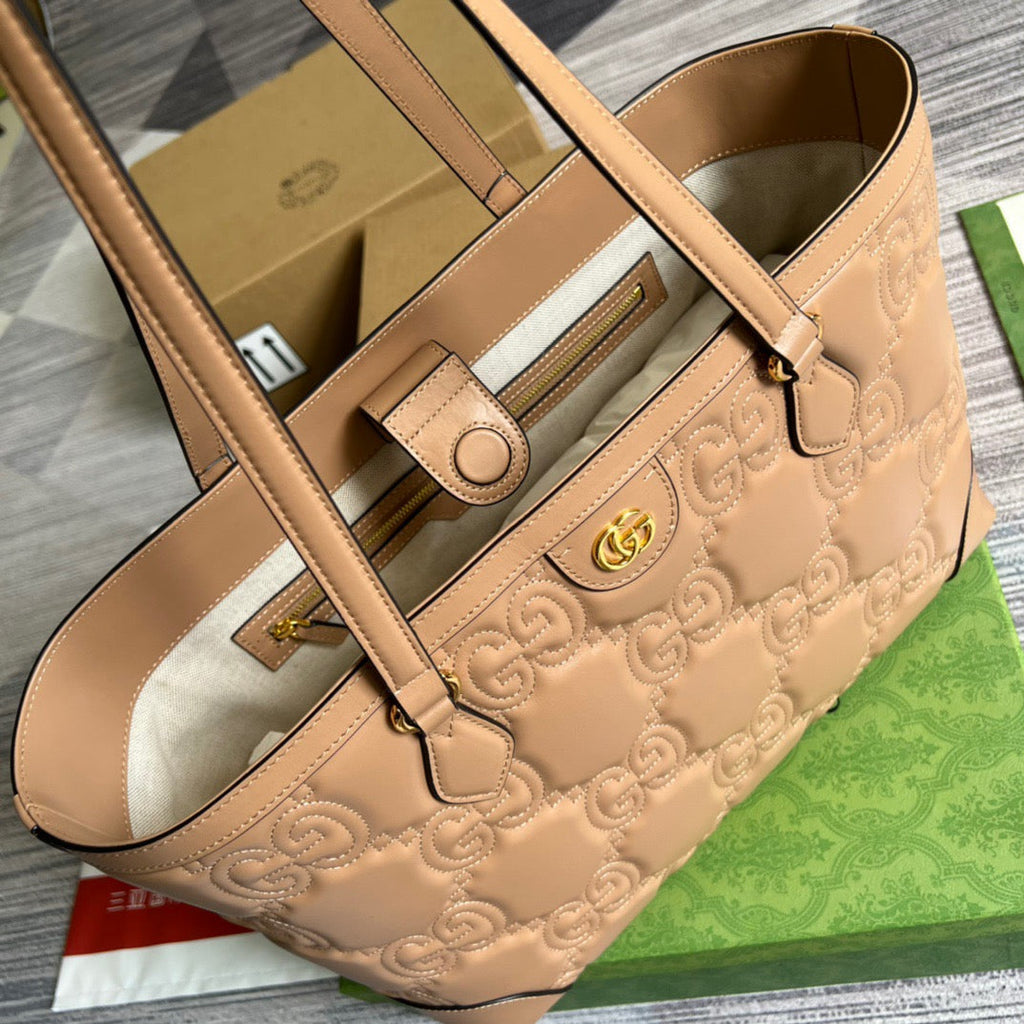 Glami MeGLAMIum Tote Beige For Women, Women’s Bags 15in/38cm Glami Ã¢â‚¬Å½631685 UM8IG 9500
