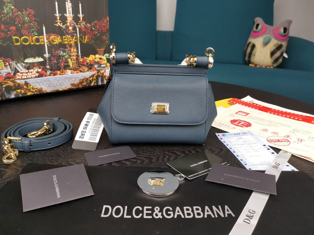 GLAMI Small Sicily Bag In Dauphine Blue For Women 7.5in/19cm GLAMI