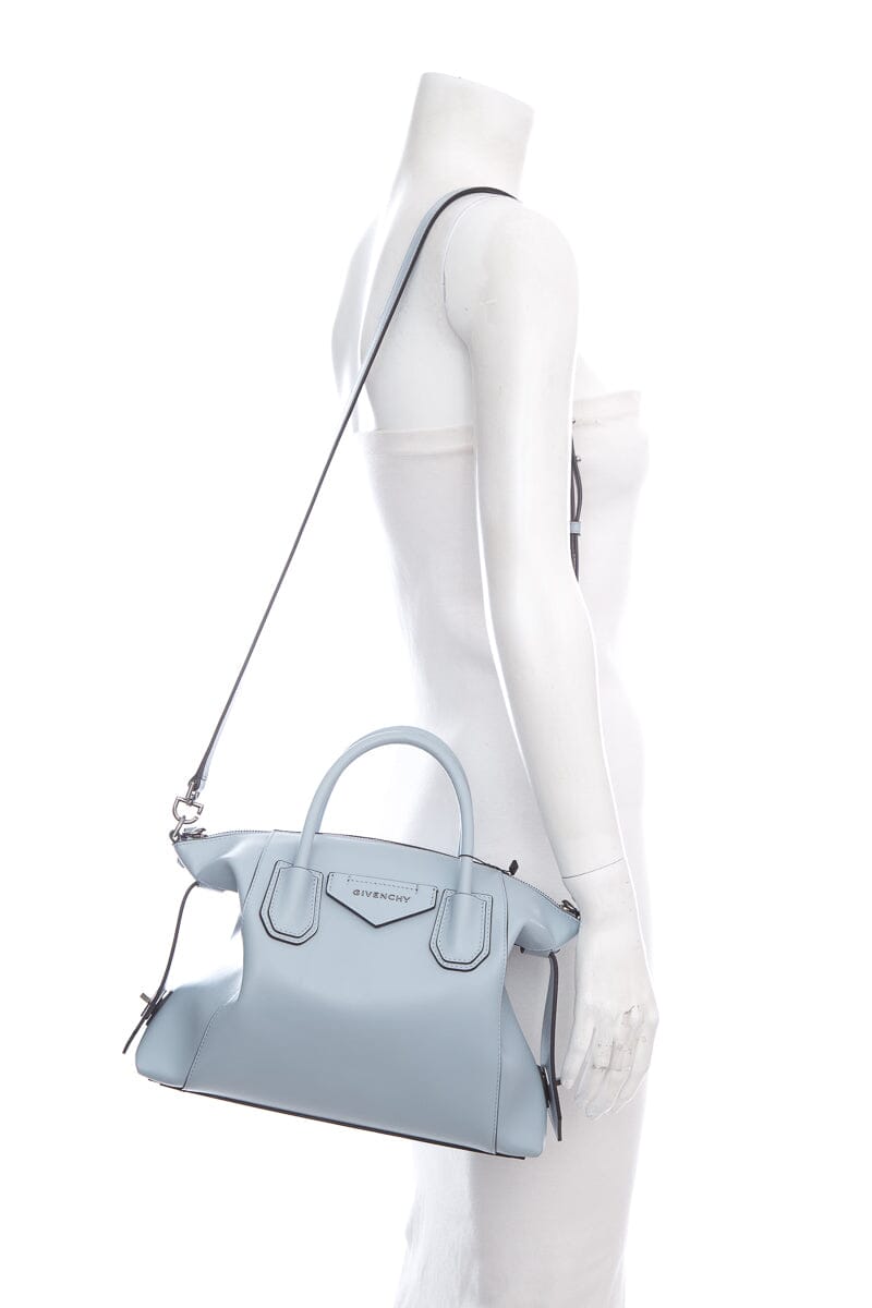 Givenchy Blue Calfskin Soft Antigona Handbag