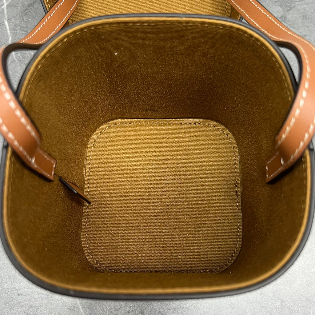 GLAMI Small Box Cuir Triomphe In Triomphe Canvas Tan For Women 4in/11cm 199262EIN.04LU