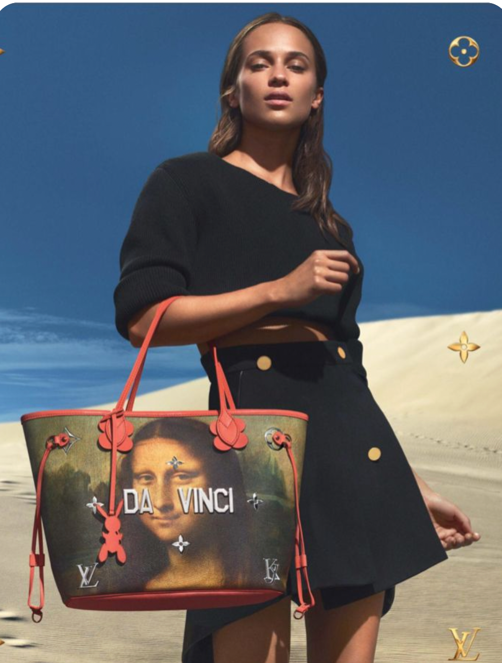 Sac "Da Vinci" Louis Vuitton X Jeff Koons