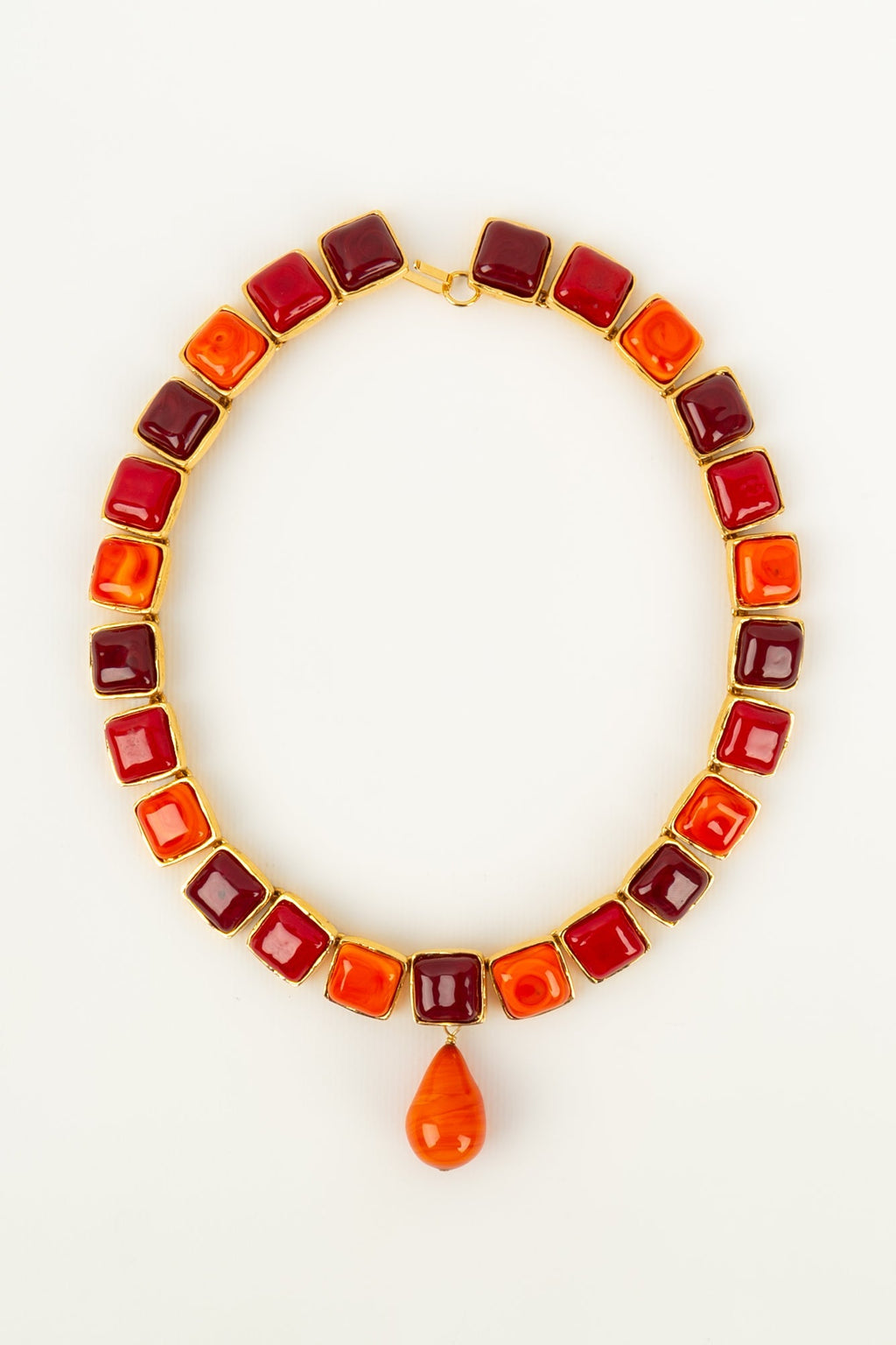 Collier en pÃƒÆ’Ã‚Â¢te de verre Chanel 1990s