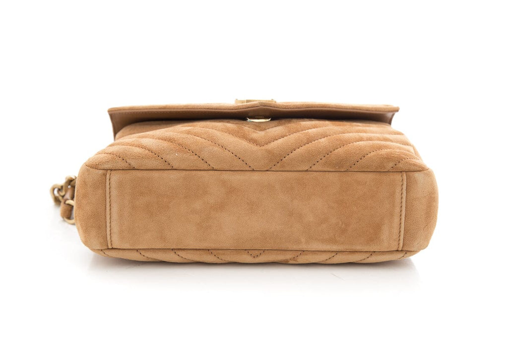 Saint Laurent Camel Medium College Handbag