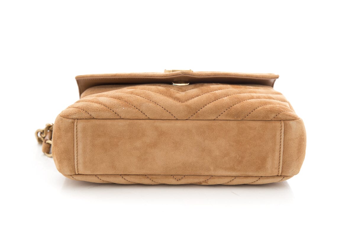 Saint Laurent Camel Medium College Handbag