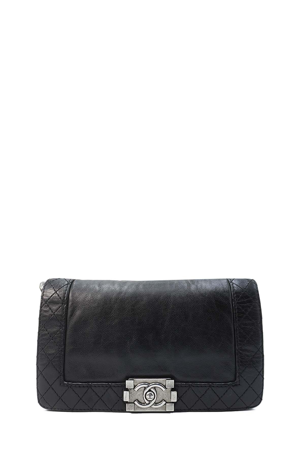 Medium Reverso Boy with Ruthenium Hardware Black