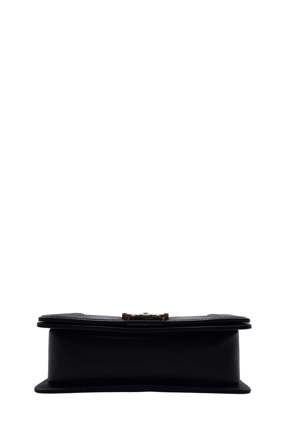 Bicolour Medium Boy Flap Bag Gold, Black