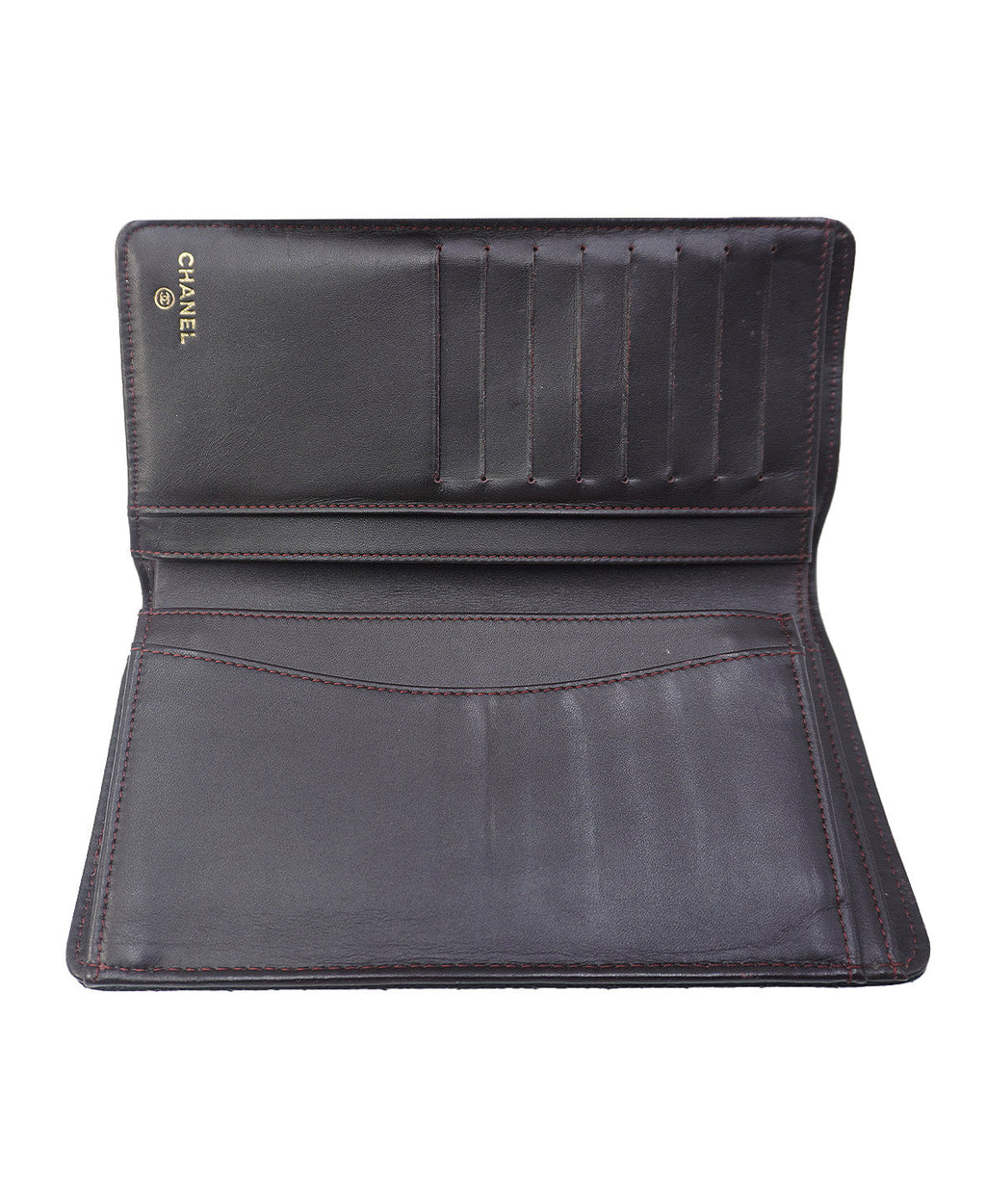 Caviar Quilted Yen Bifold Wallet Black