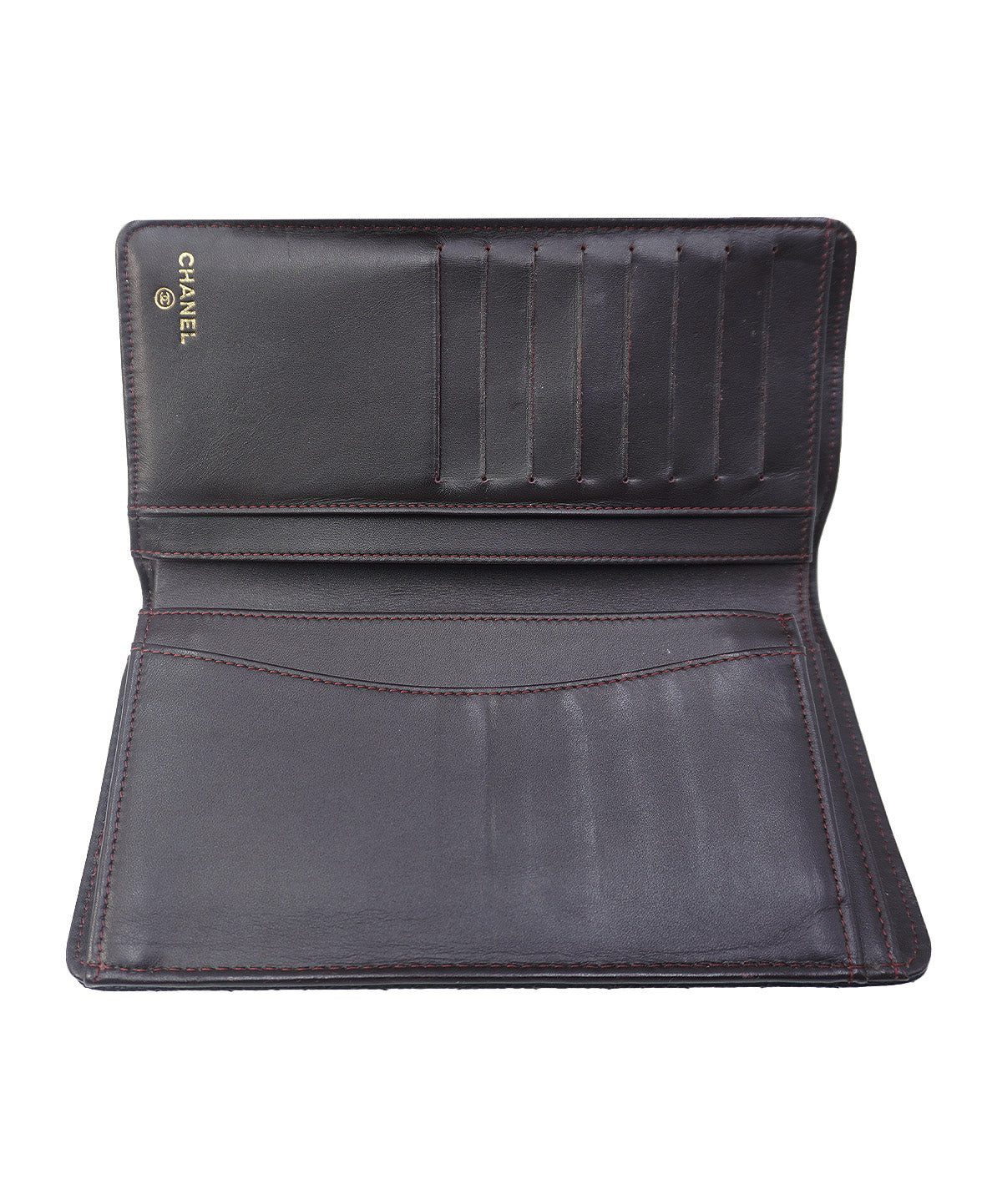 Caviar Quilted Yen Bifold Wallet Black