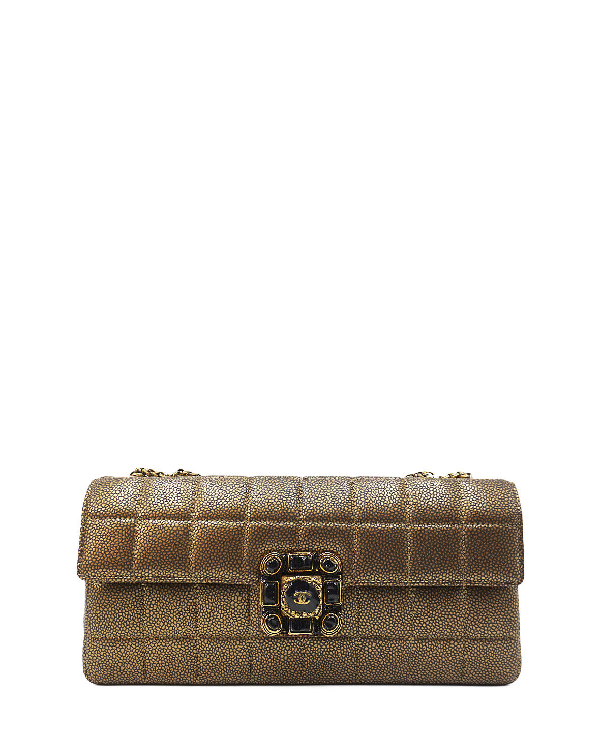 CC Paris-Byzance Gripoix East West Flap Bag Gold