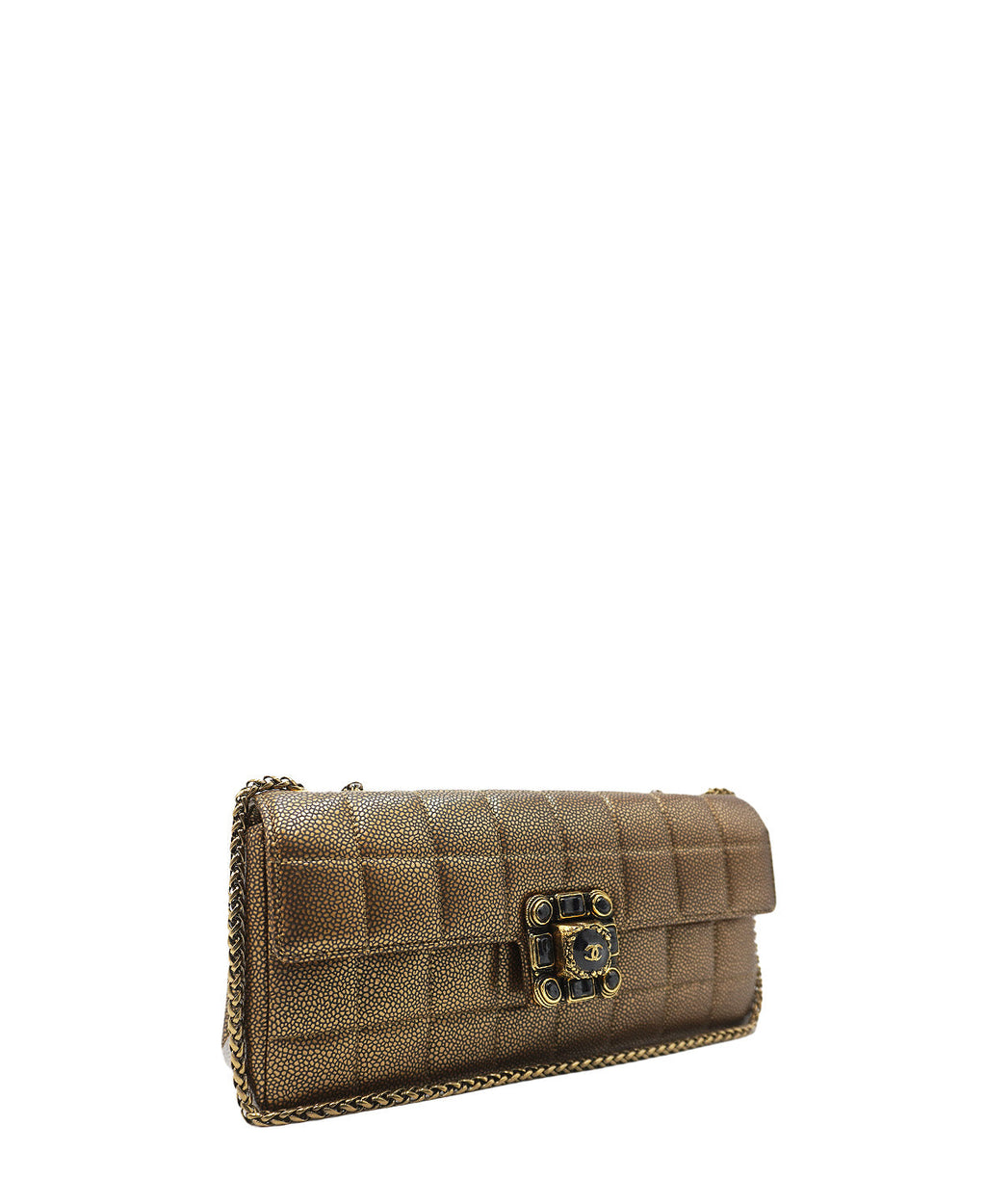CC Paris-Byzance Gripoix East West Flap Bag Gold