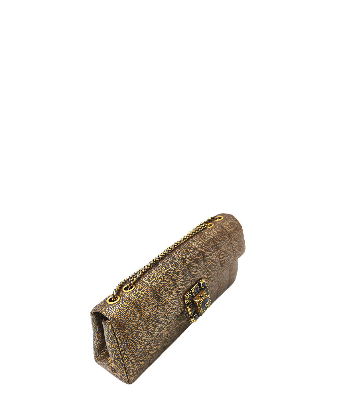 CC Paris-Byzance Gripoix East West Flap Bag Gold