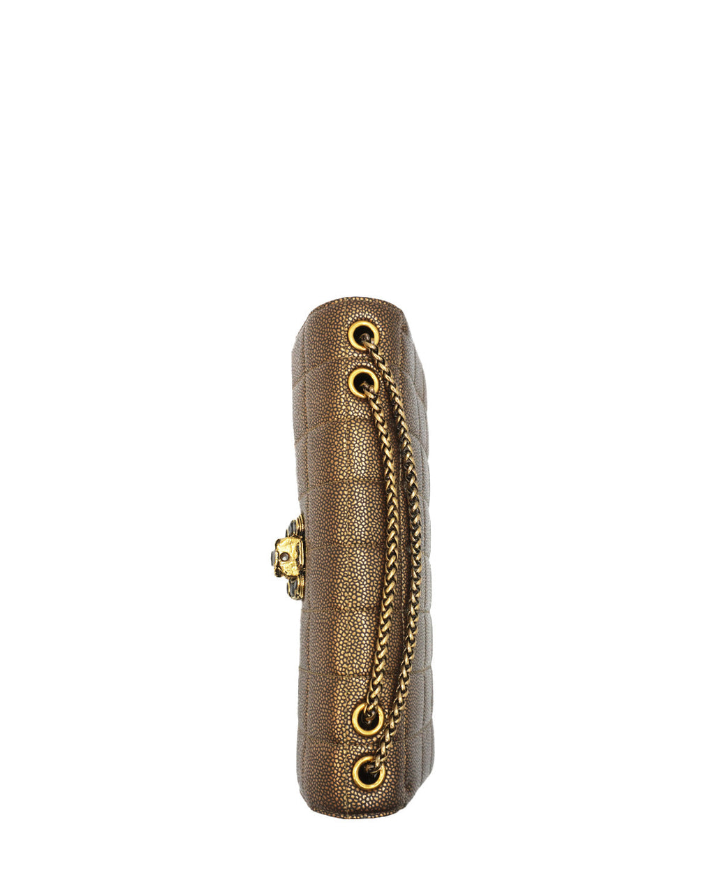 CC Paris-Byzance Gripoix East West Flap Bag Gold
