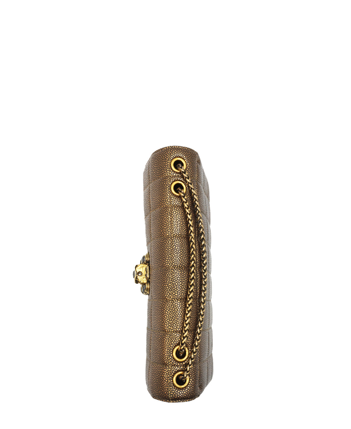 CC Paris-Byzance Gripoix East West Flap Bag Gold