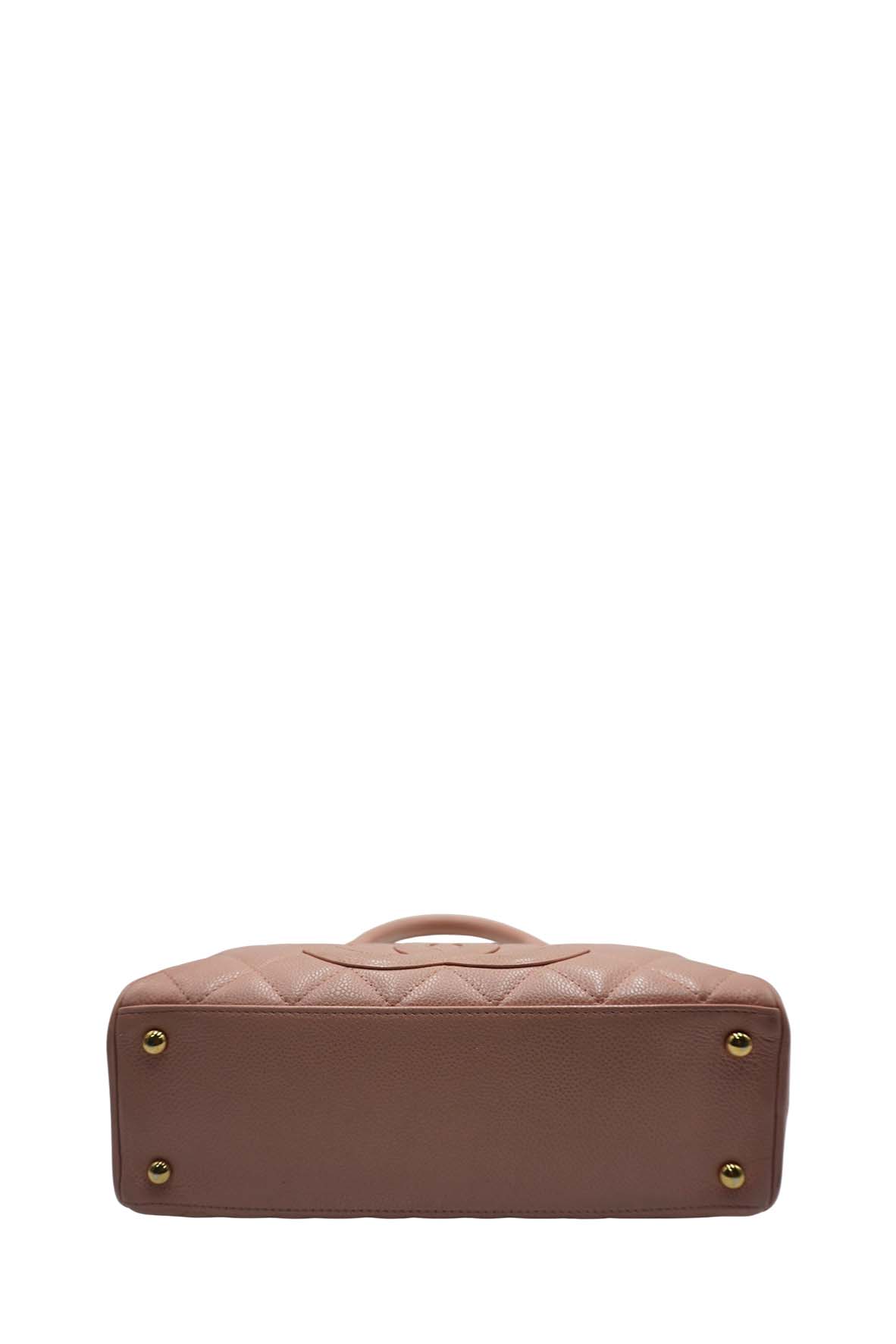 Chanel Leather Bowling Bag Pink