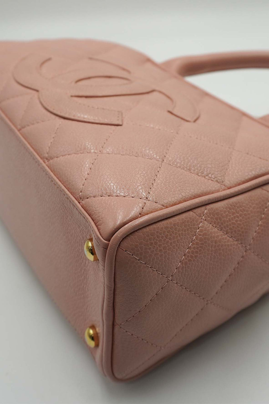 Chanel Leather Bowling Bag Pink