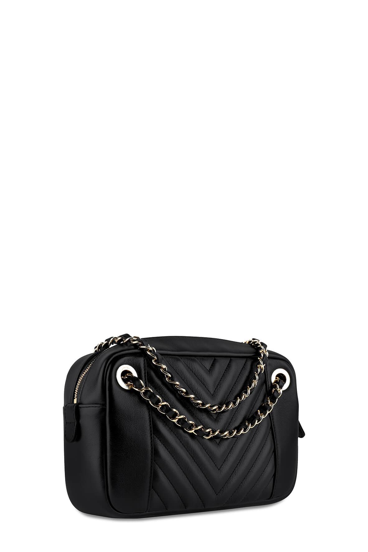 Chevron Camera Bag Black