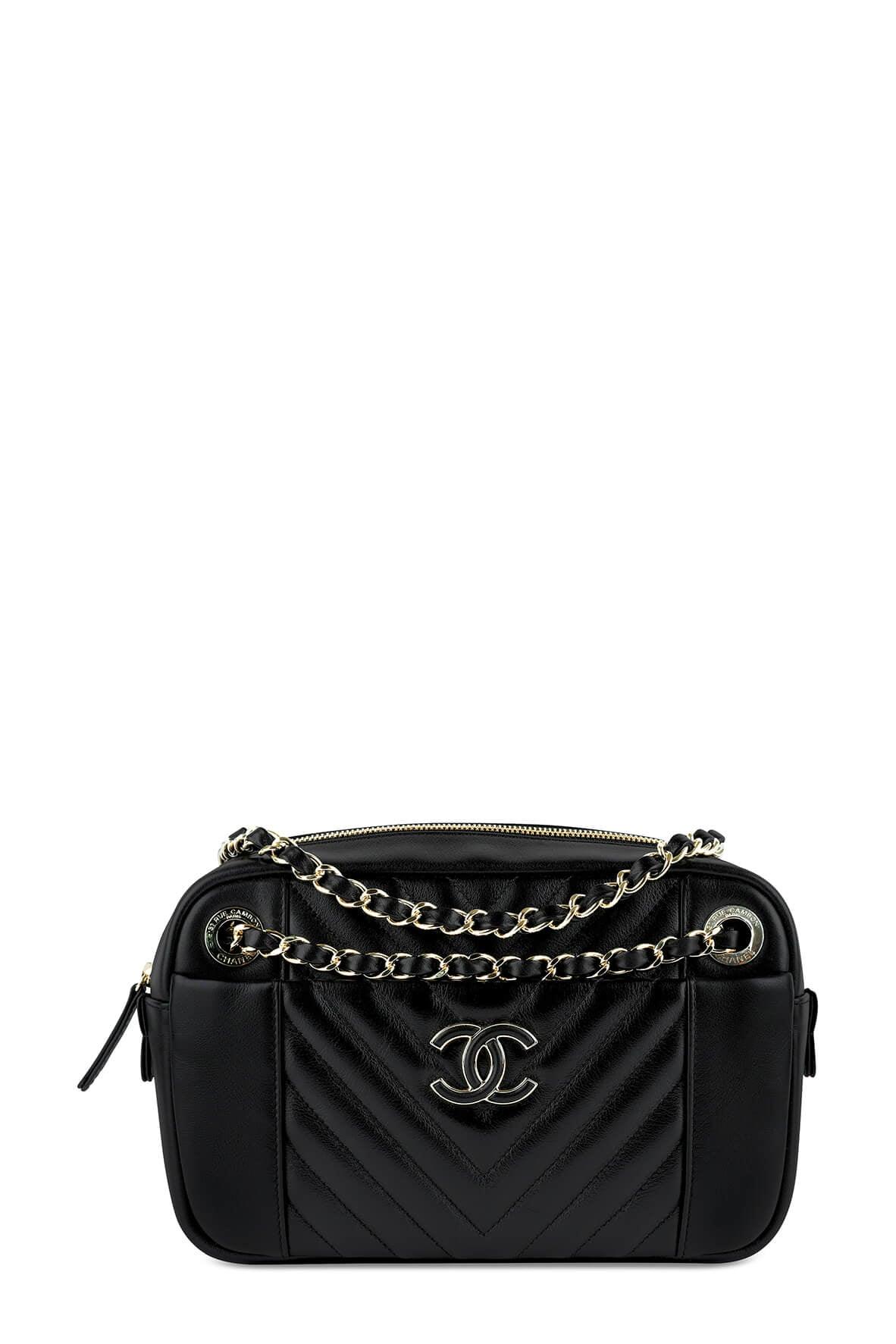 Chevron Camera Bag Black