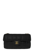 Chocolate Bar Chain Shoulder Bag Black