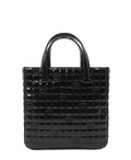 Chocolate Bar Patent Tote Black