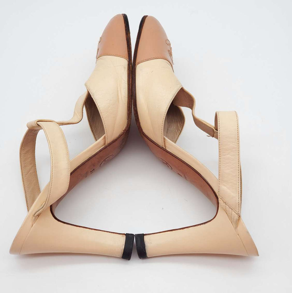 Chanel Cream Shoes / Sandal
