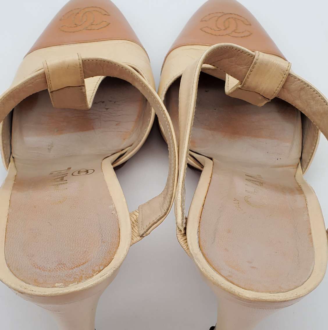 Chanel Cream Shoes / Sandal