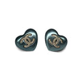 Chanel Heart Shape Pearl Earrings