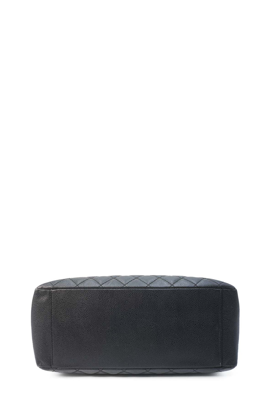 Grand Shopping Tote Quilted Caviar Leather GHW Black