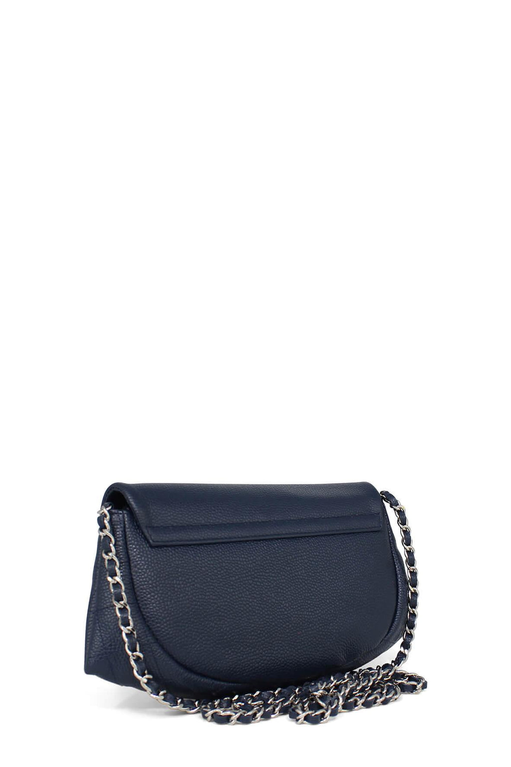 Half Moon Wallet on Chain Navy