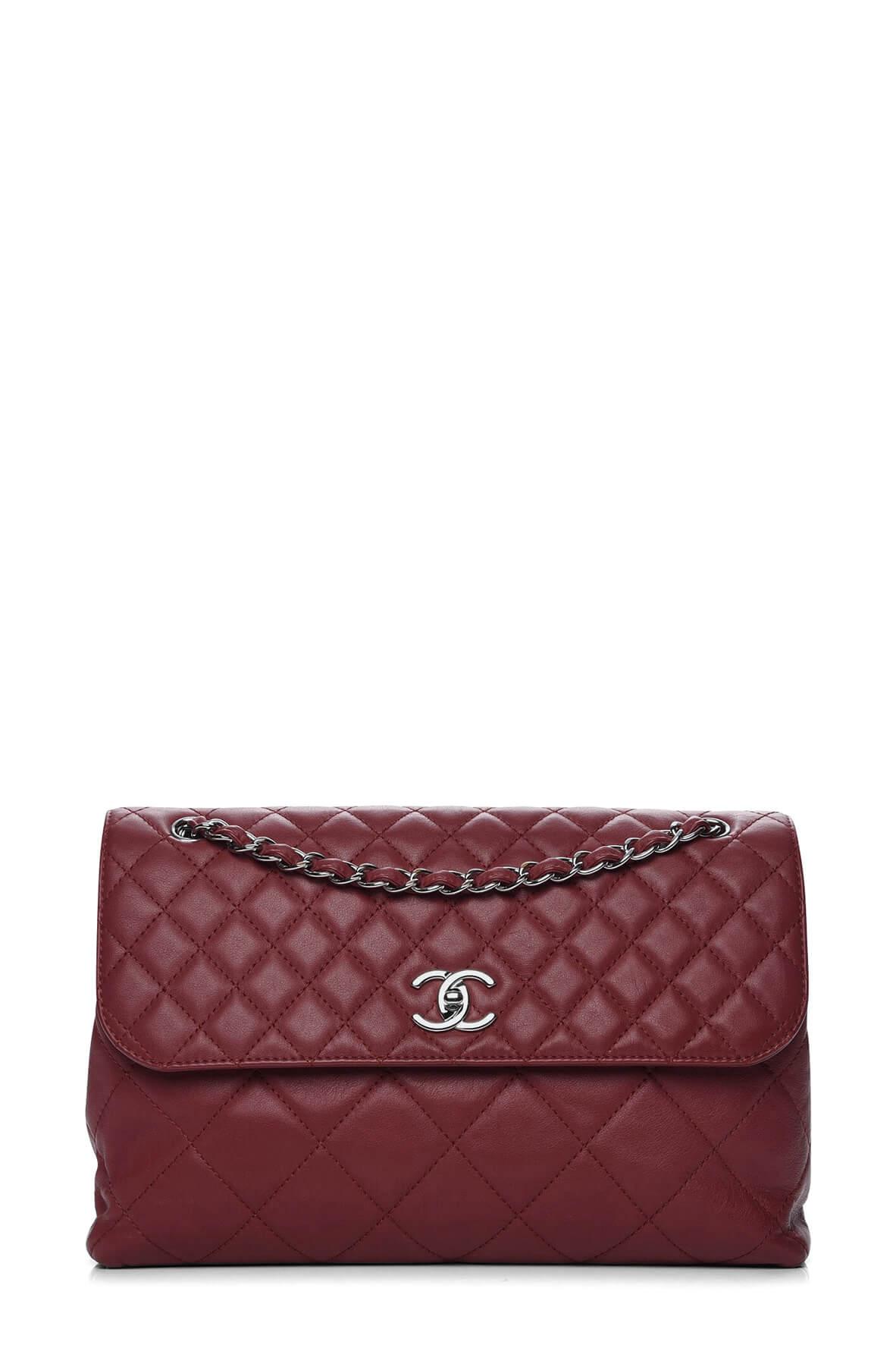 In The Business Flap Bag Dark Red