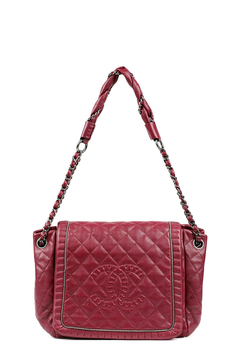 Istanbul Accordion Flap Bag Raspberry