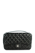 Jumbo Easy Carry Flap Bag Black