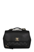 Large Business Affinity Flap Bag Black