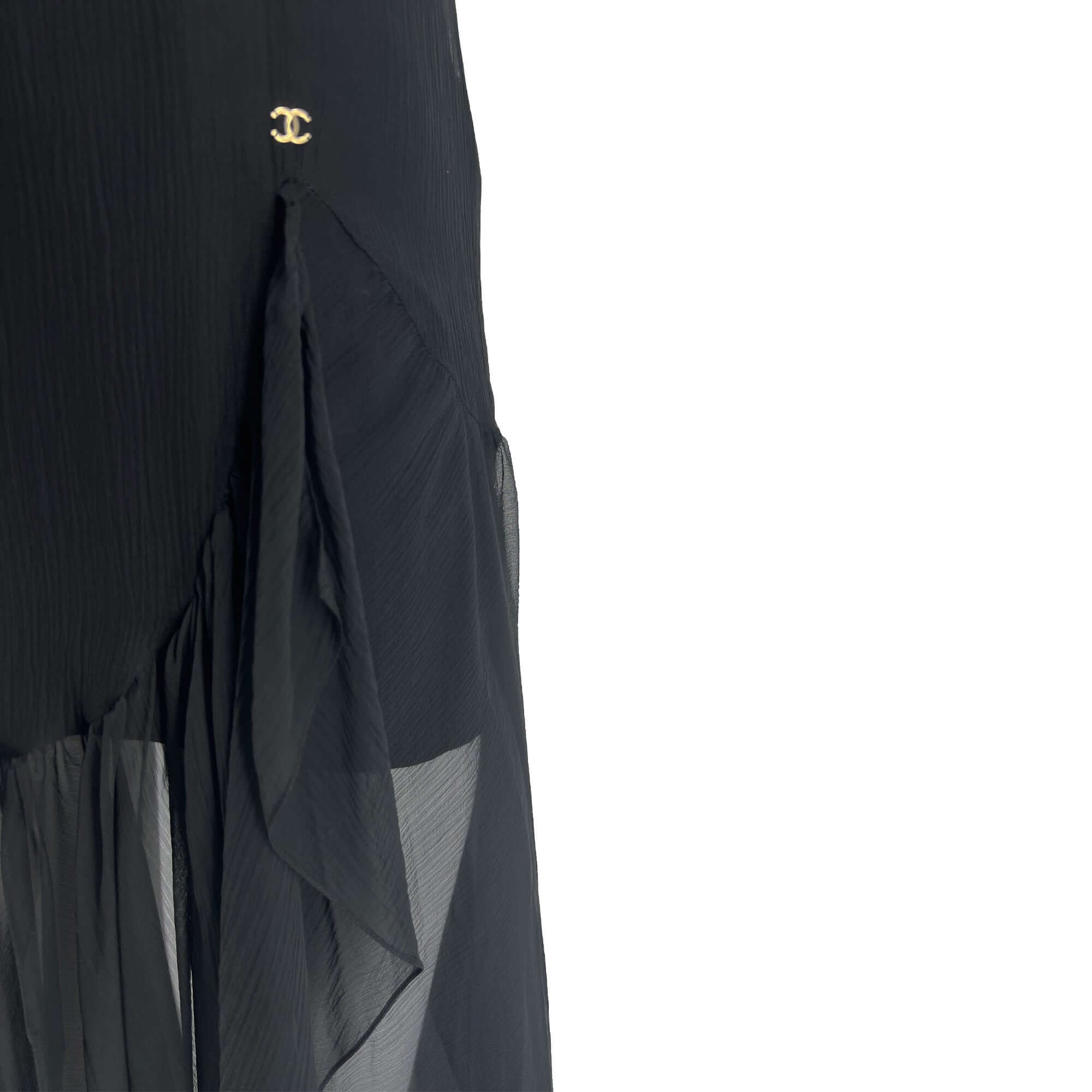 Pre owned Chanel Maxi Silk Designer Dress