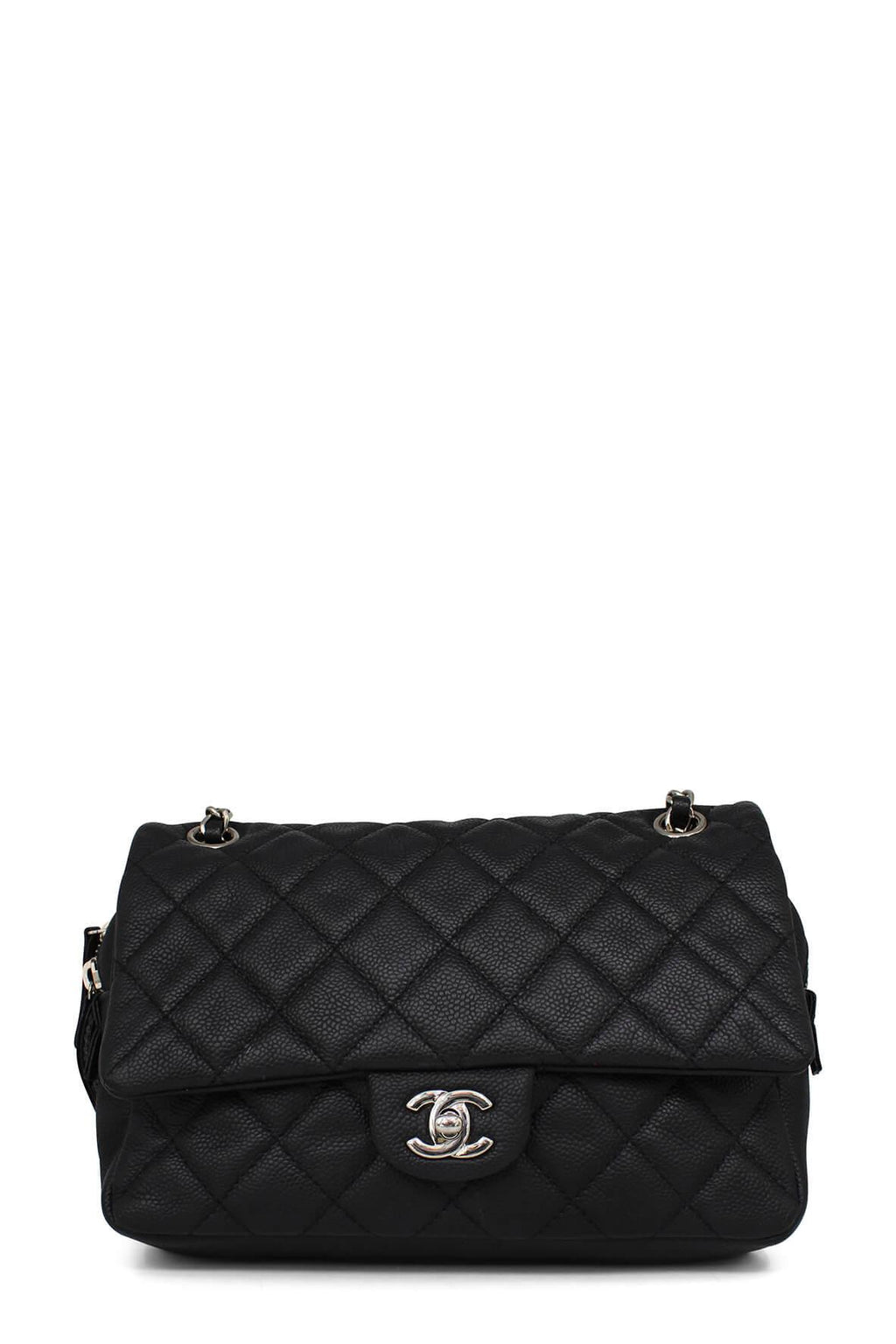 Medium Caviar Easy Flap Black