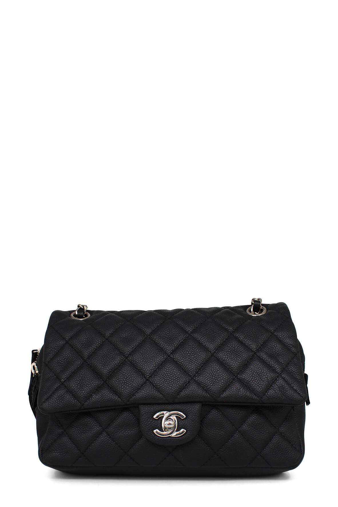 Medium Caviar Easy Flap Black