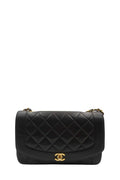 Medium Diana Flap Bag Caviar Black
