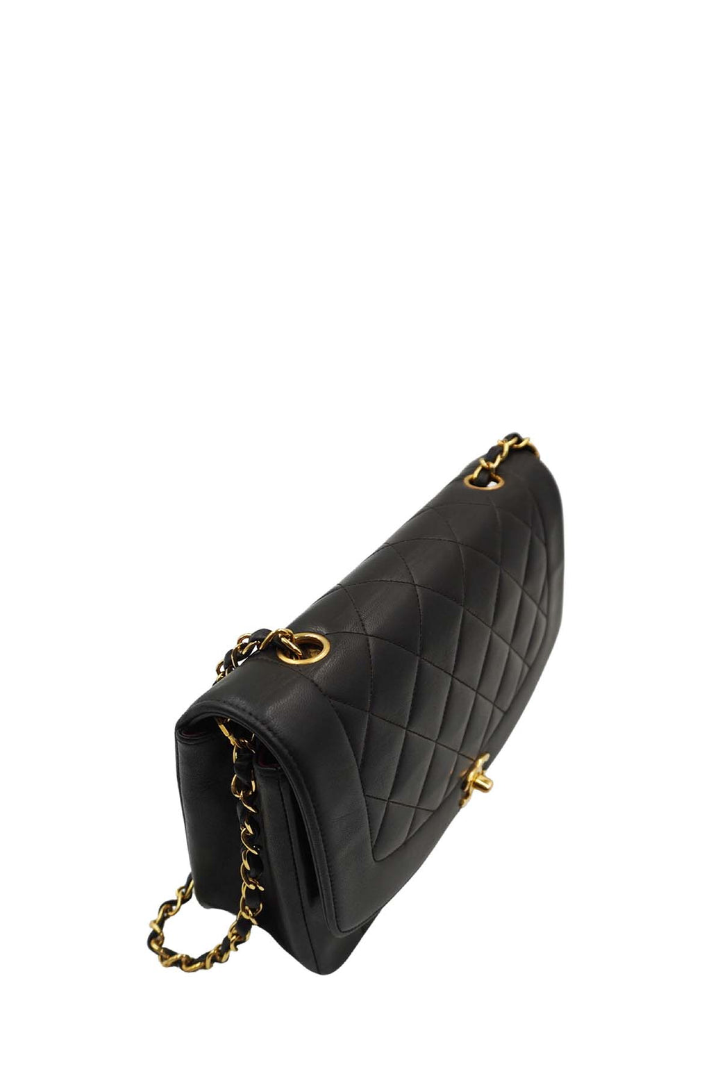 Medium Diana Flap Bag Caviar Black