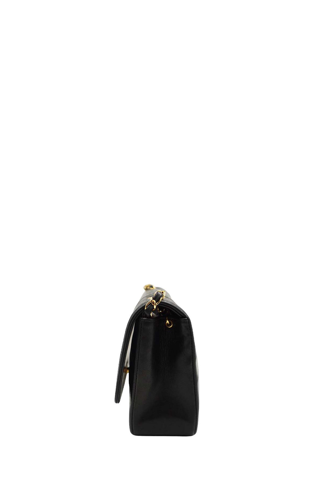 Medium Diana Flap Bag Caviar Black