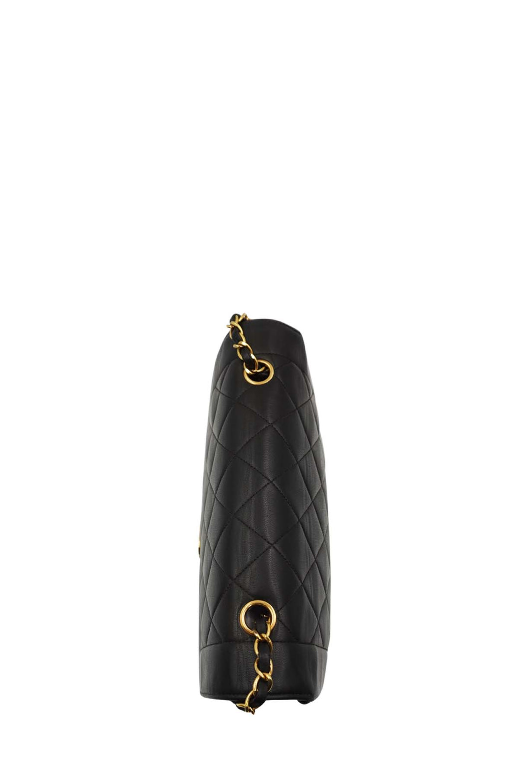 Medium Diana Flap Bag Caviar Black