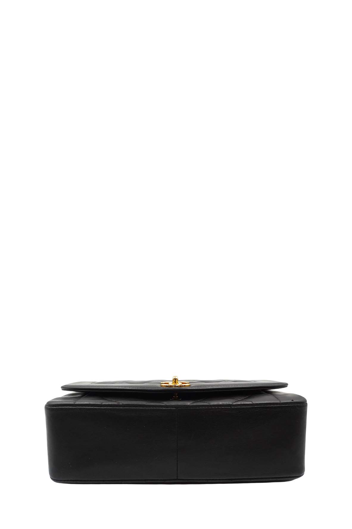 Medium Diana Flap Bag Caviar Black