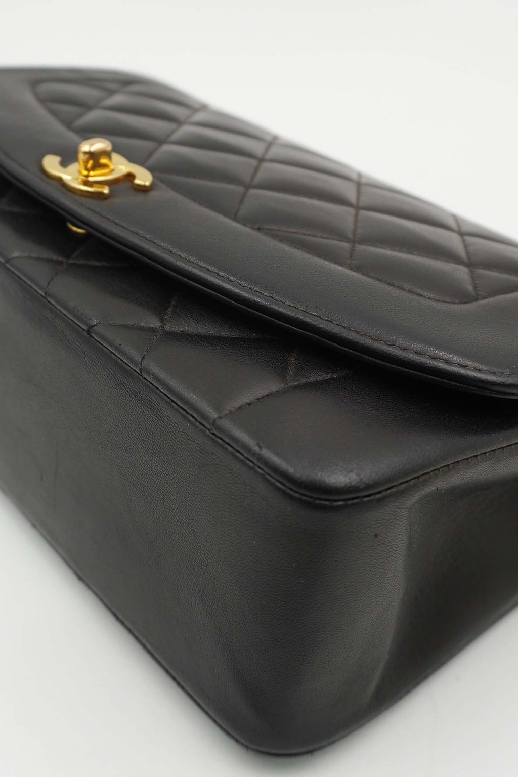 Medium Diana Flap Bag Caviar Black
