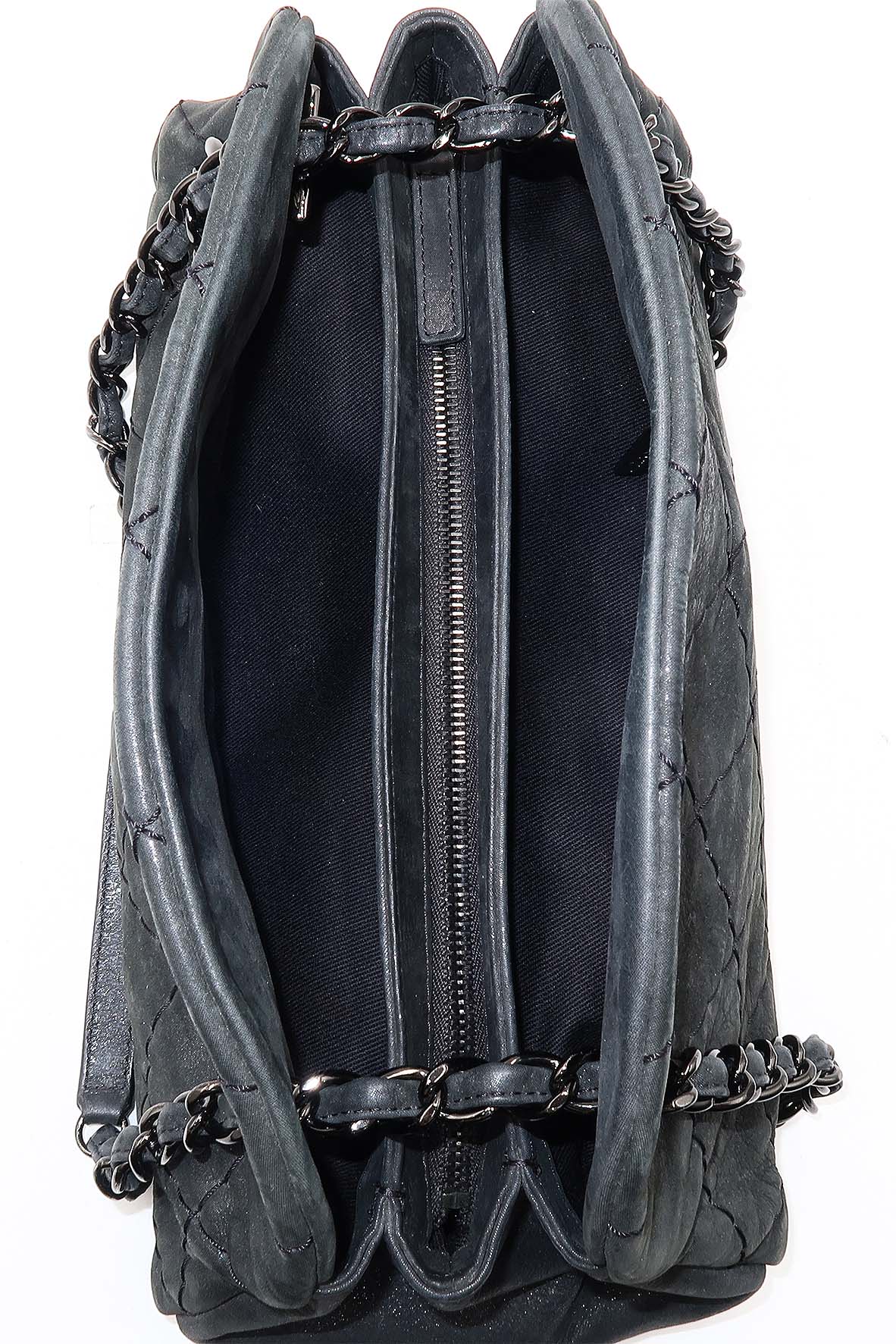 Medium Mademoiselle Bowling Bag Dark Grey